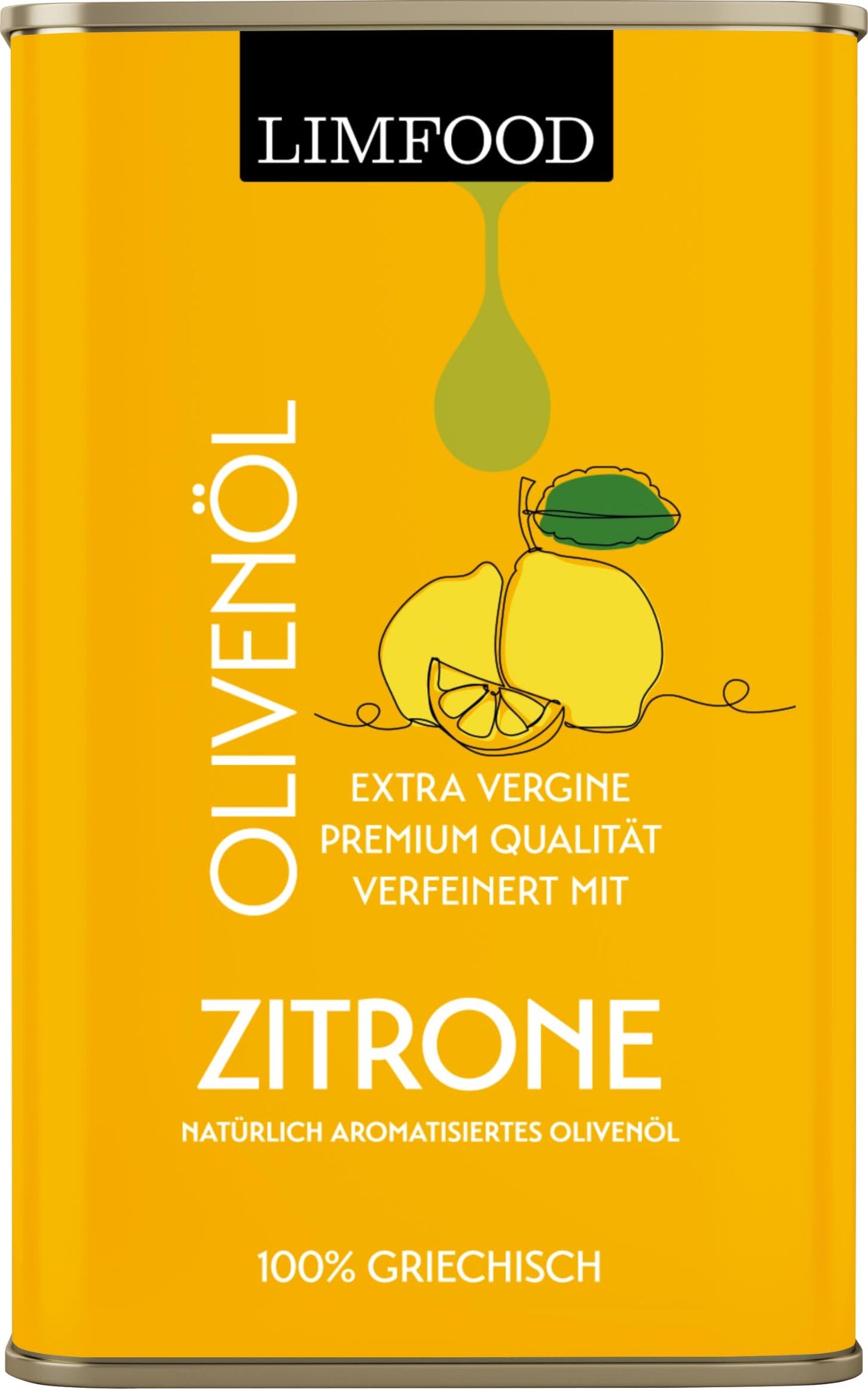 Limfood | 250ml Olivenöl aromatisiert aus Griechenland, natives Olivenöl aus Korinth in Peloponnes