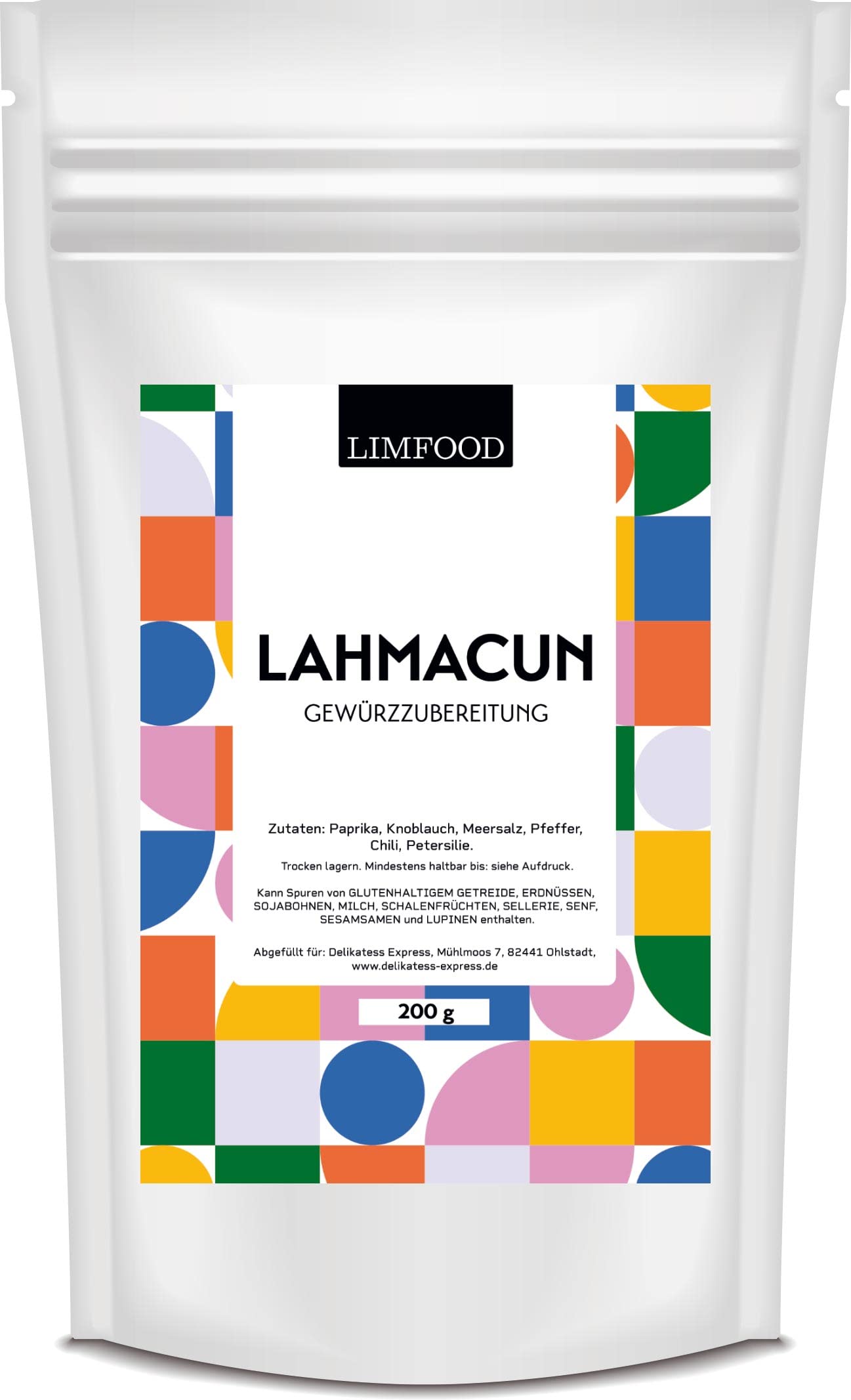 Limfood | 200g Lahmacun Gewürz, für Türkische Hackfleisch Pizza