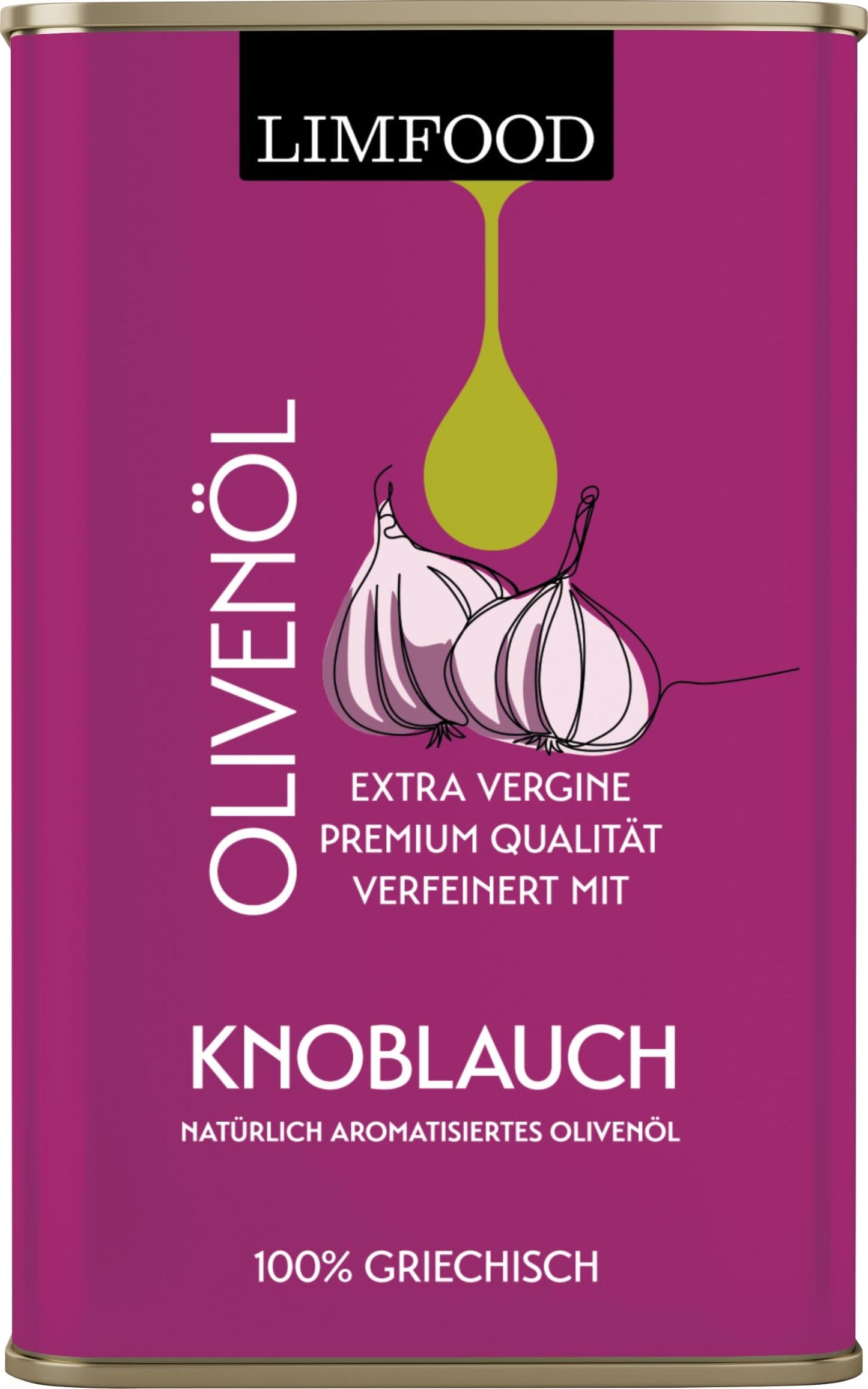 Limfood | 250ml Olivenöl aromatisiert aus Griechenland, natives Olivenöl aus Korinth in Peloponnes