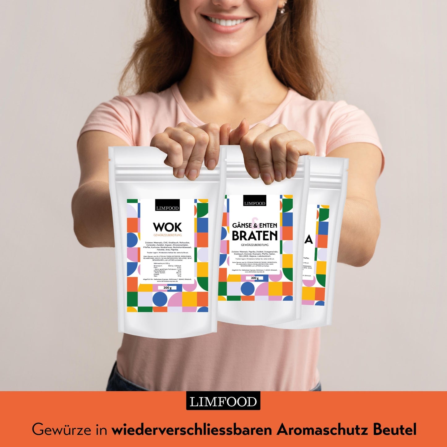 Limfood | 200g Wok Gewürz, Gewürzzubereitung für Gerichte aus dem Wok
