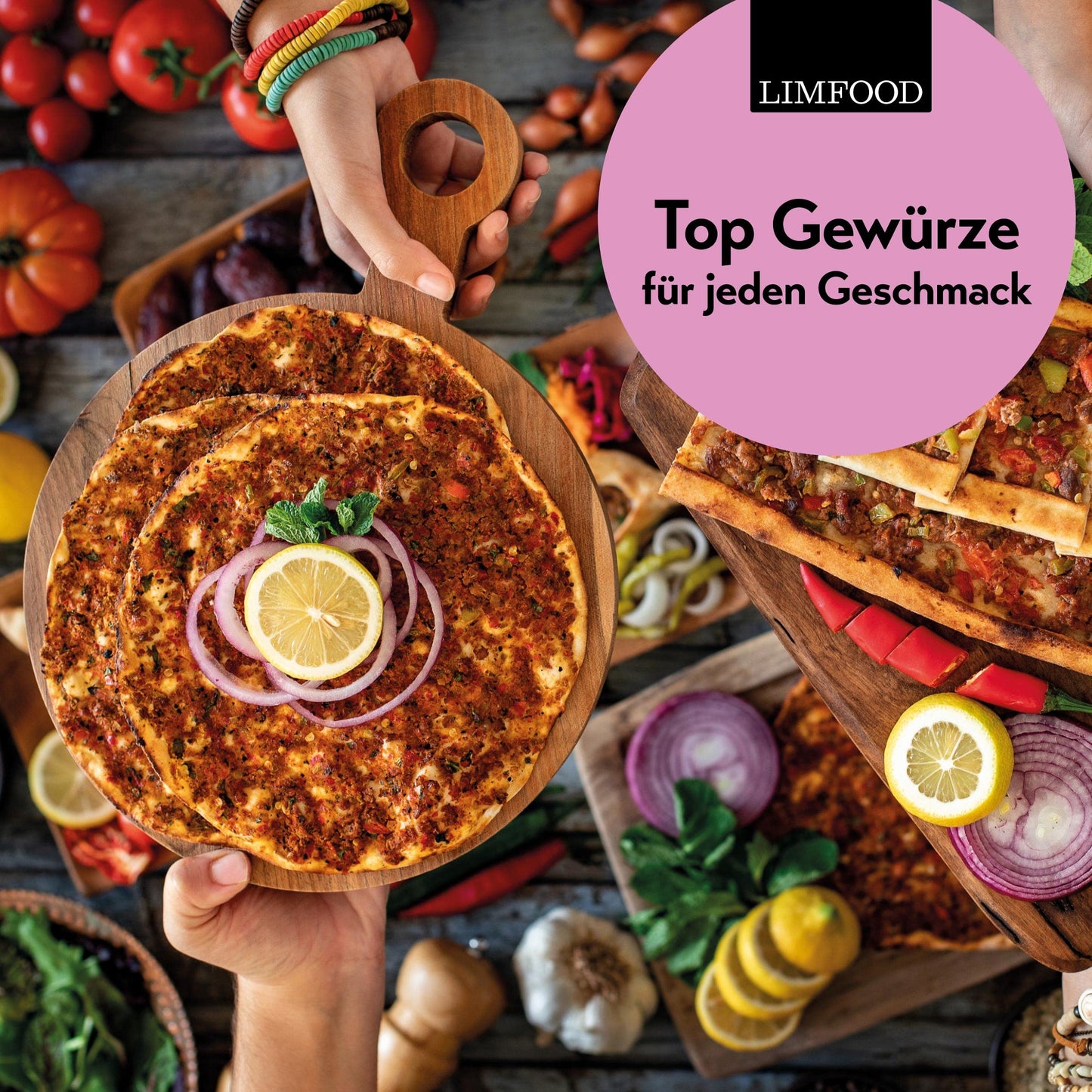 Limfood | 200g Lahmacun Gewürz, für Türkische Hackfleisch Pizza
