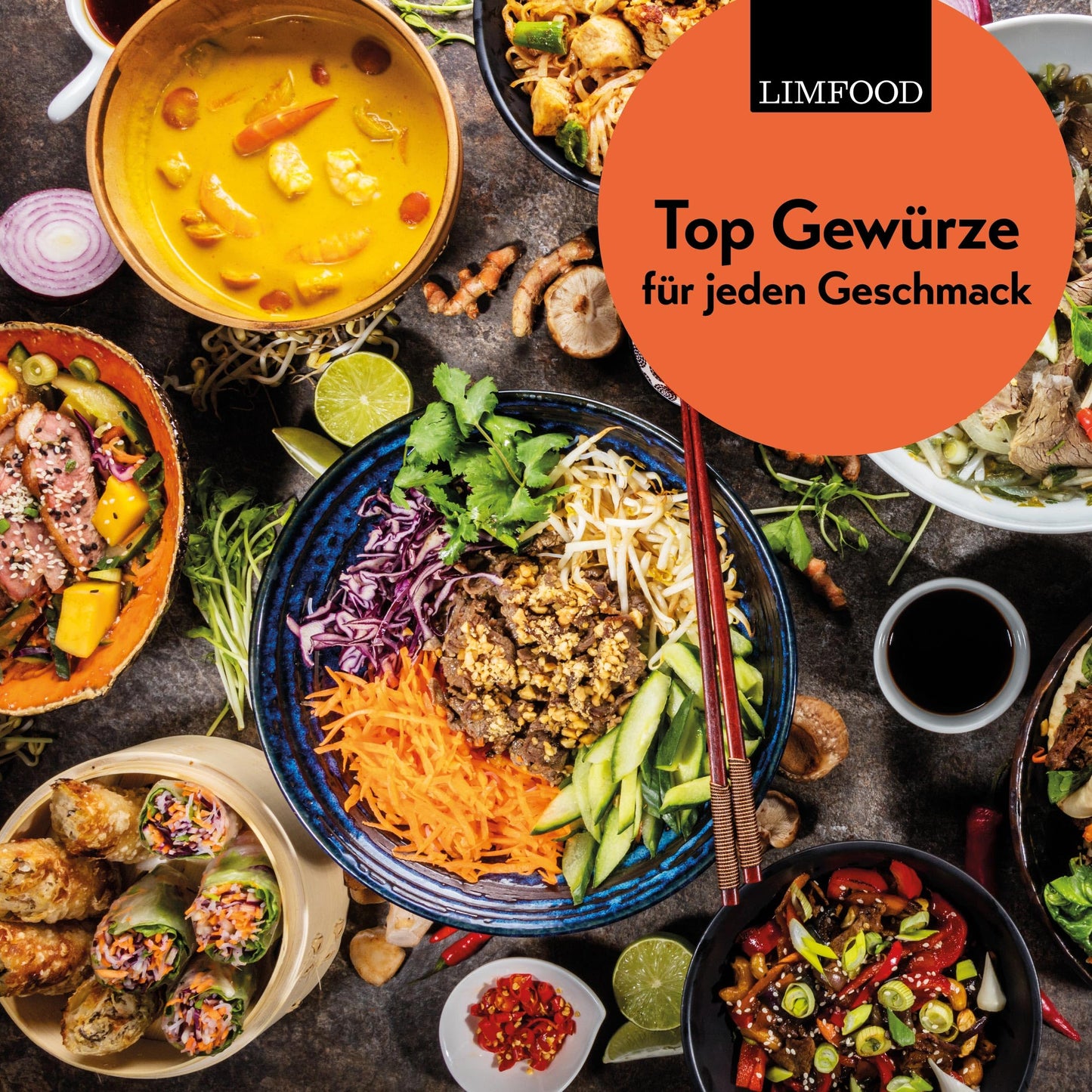 Limfood | 200g China Gewürz, Chinesische Gewürzmischung, für Gemüse, Fleisch und Wok Gerichte
