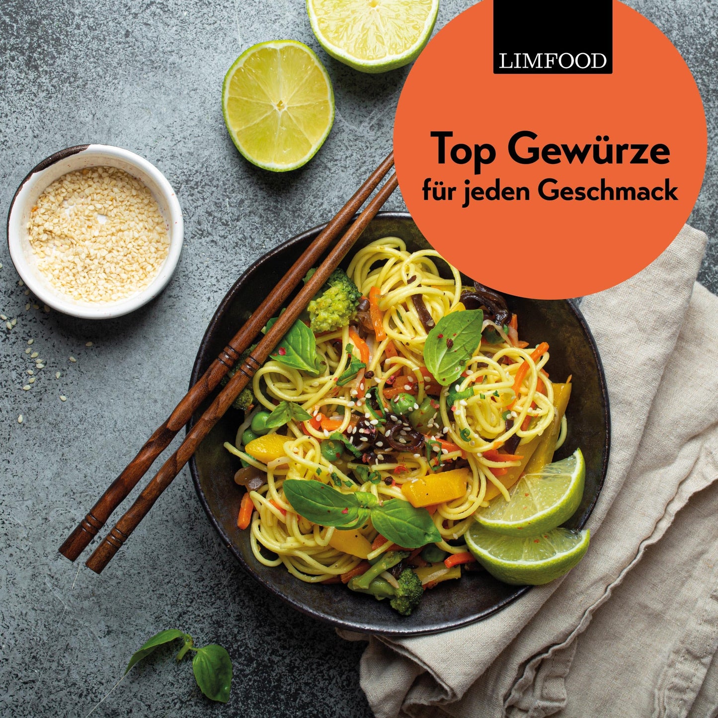 Limfood | 200g Asia Gewürz, asiatische Gewürzmischung für Wok Gerichte