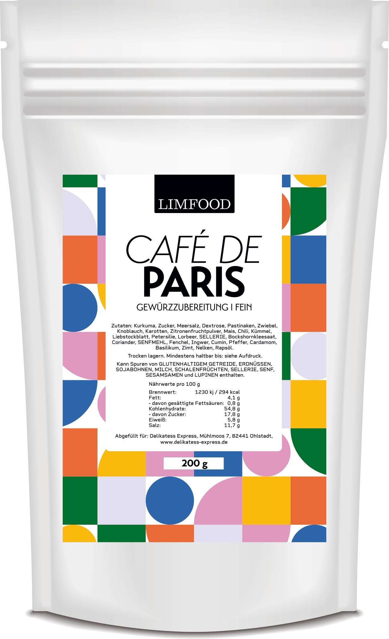 Limfood | 200g Cafe de Paris Gewürz, Gewürzmischung