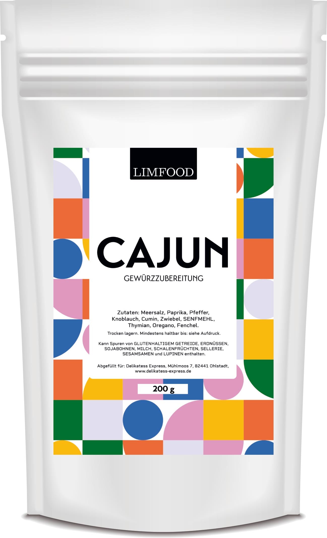 Limfood | 200g Cajun Gewürz, Gewürzmischung für Jambalaya & Gumbo Eintopf