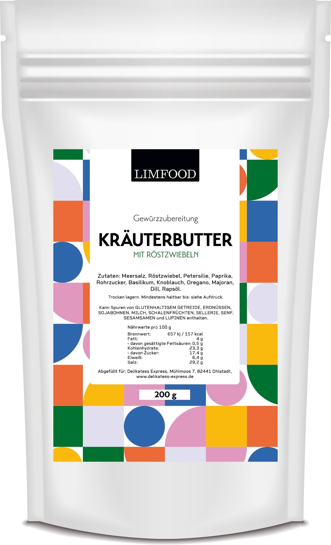 Limfood | 200g Kräuterbutter Gewürz, Kräuterbutter einfach selber machen