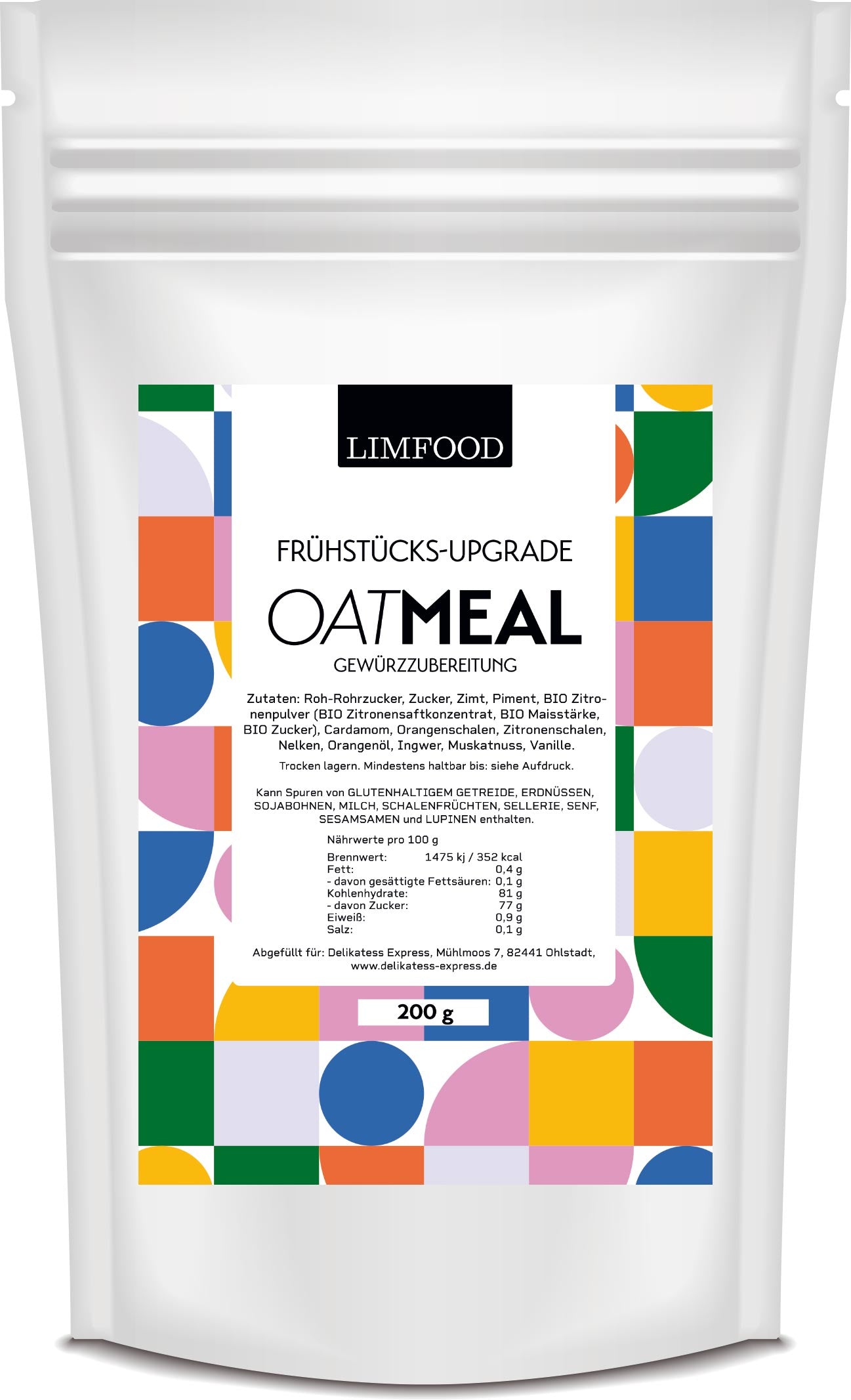 Limfood | 200g Oatmeal Gewürz, Gewürzmischung für Milchspeißen