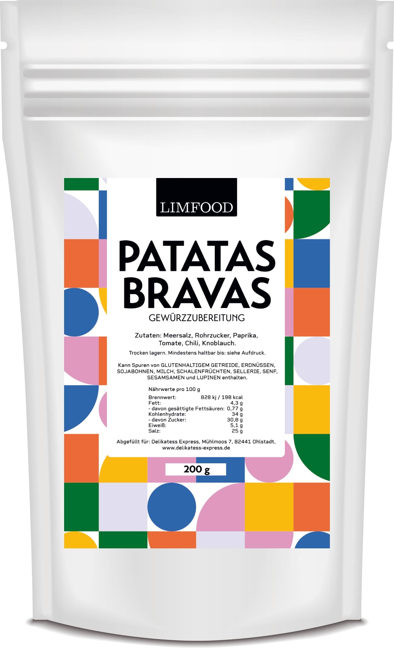 Limfood | 200g Patatas Bravas Gewürz, spanische Gewürzmischung