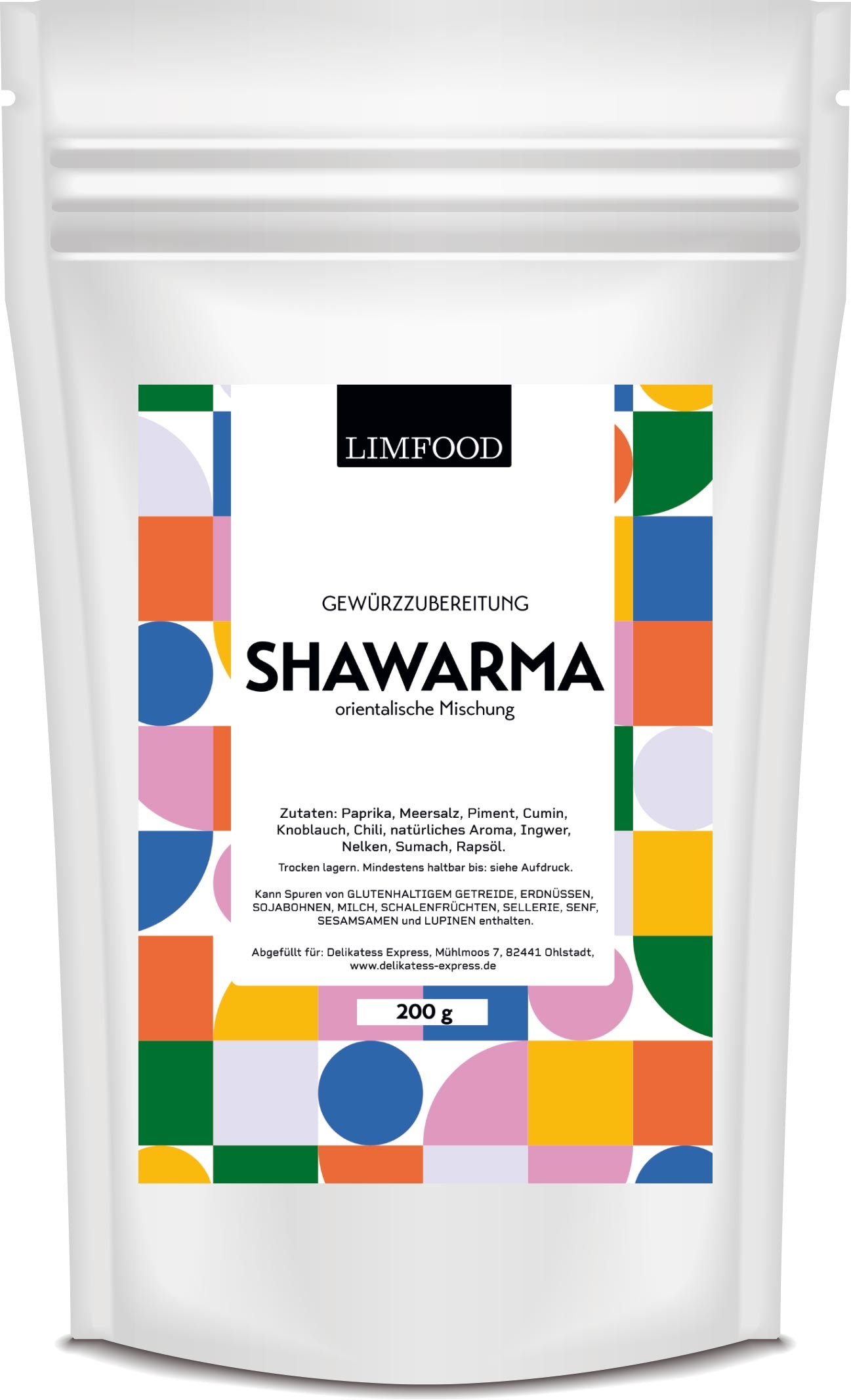 Limfood | 200g Shawarma Gewürz, arabische orientalische Gewürzmischung