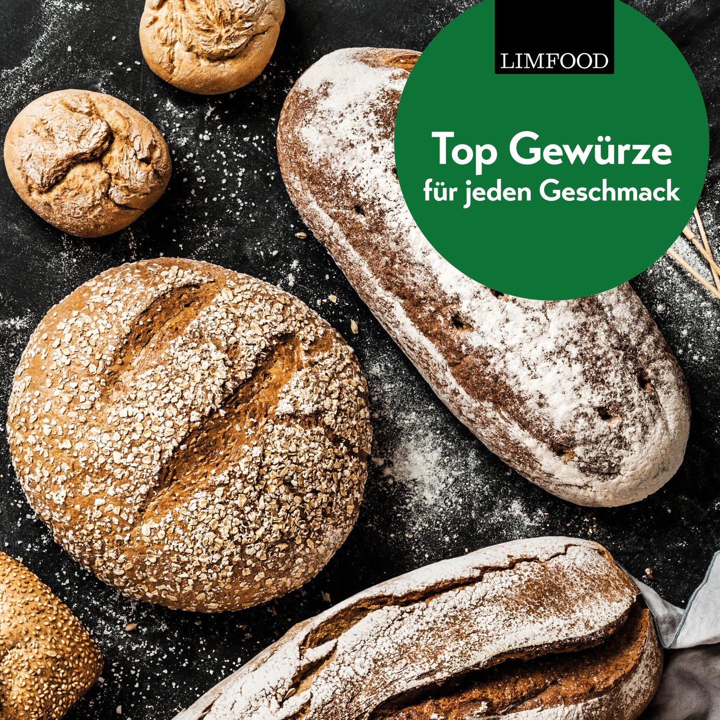 Limfood | 200g Brotgewürz fein gemahlen, intensives Brot Gewürz für rustikales würziges Brot
