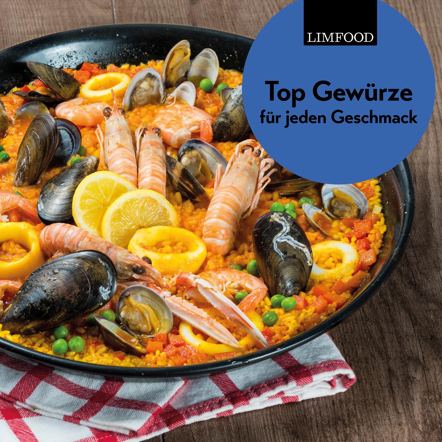 Limfood | 200g Paella Gewürz - Gewürzmischung für Paella Reis Pfanne
