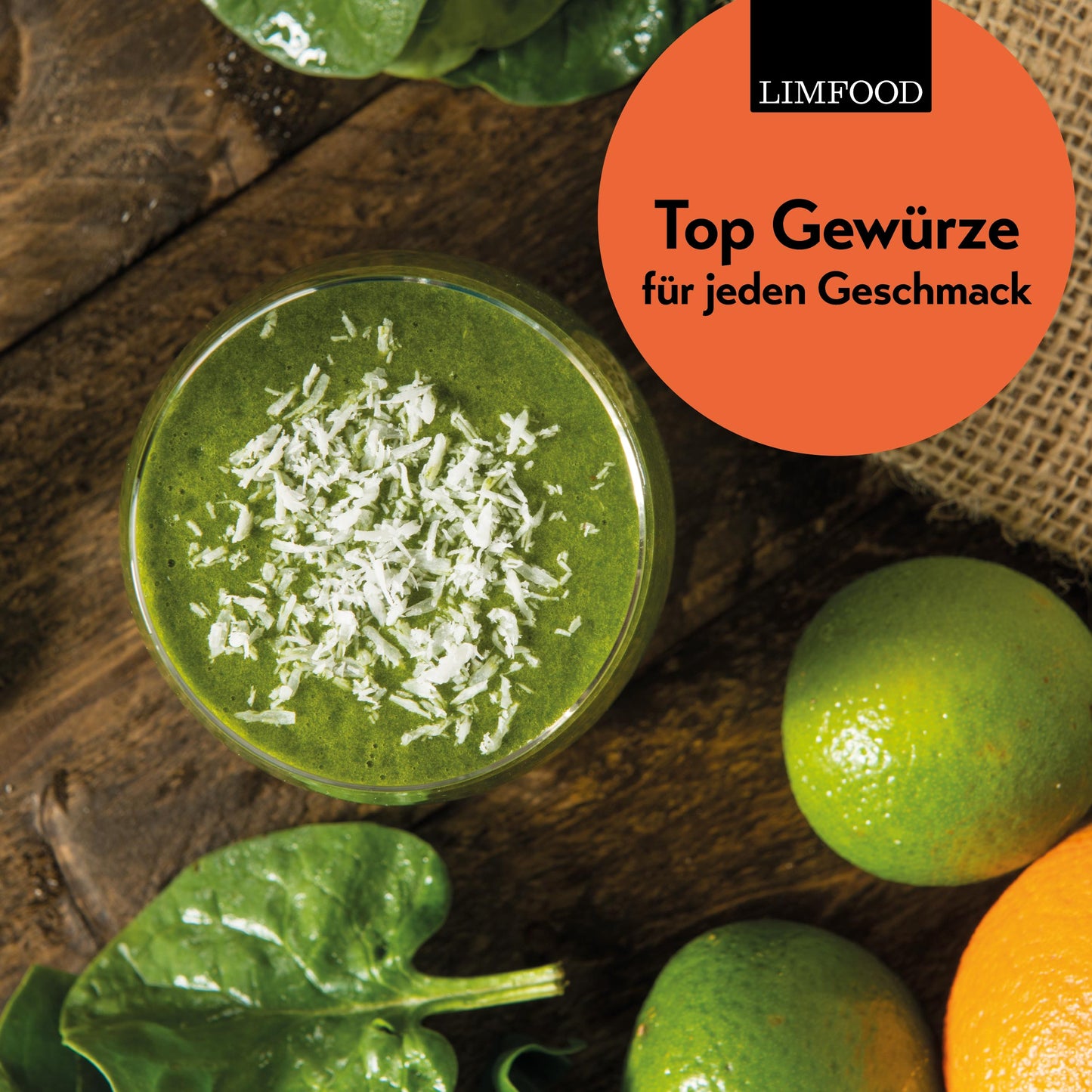 Limfood | 200g Spinatpulver - zum kochen & backen - färbt natürlich Lebensmittel