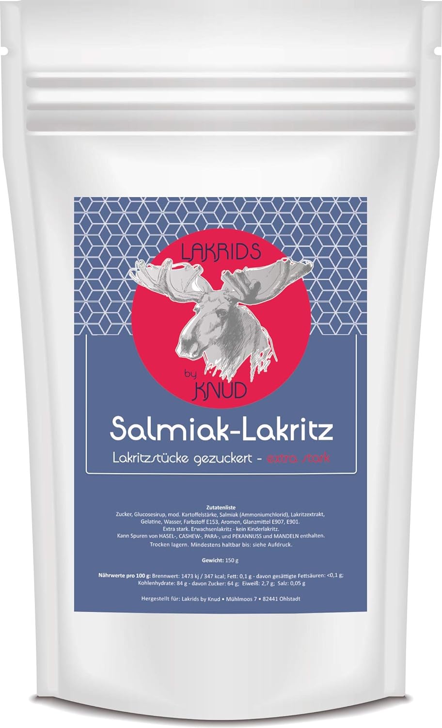 Knud | 150g Salmiak Lakritz - extra Stark