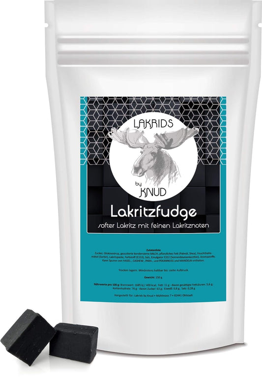 Knud | 150g Lakritz Fudge, softe Stücke mit feinem Lakritzgeschmack