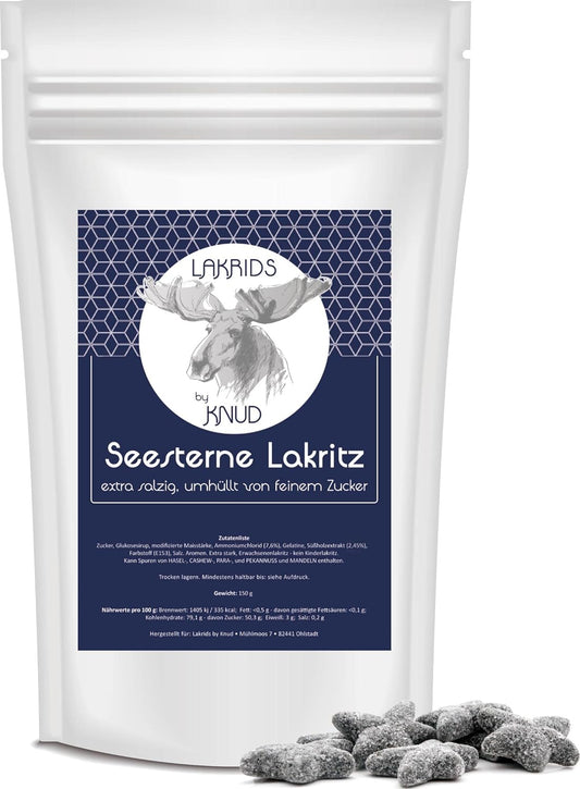 Knud | 150g Seesterne Lakritz extra salzig