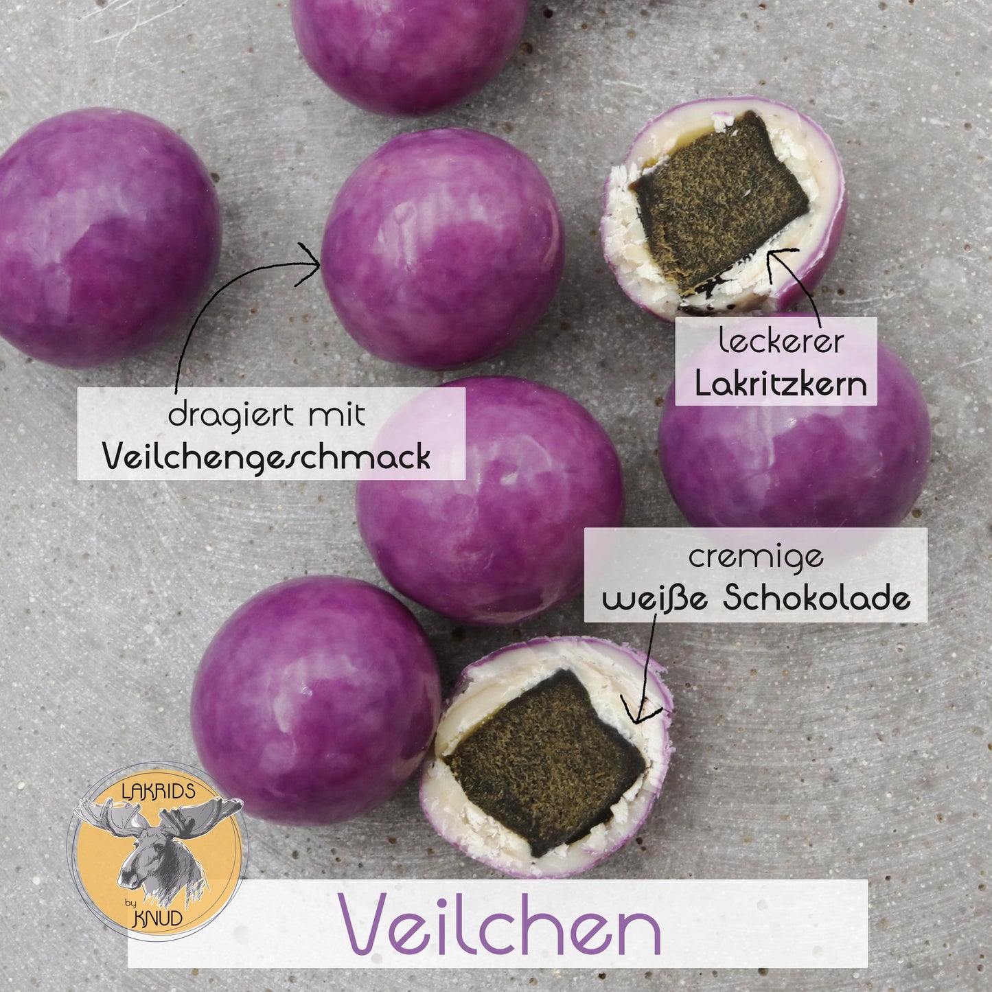 Knud | 150g Lakritz mit Veilchen